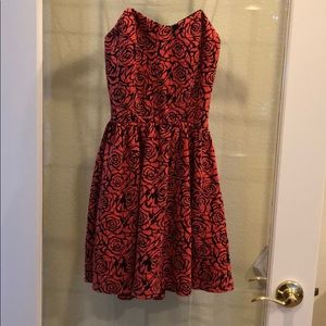 Open back strapless dress